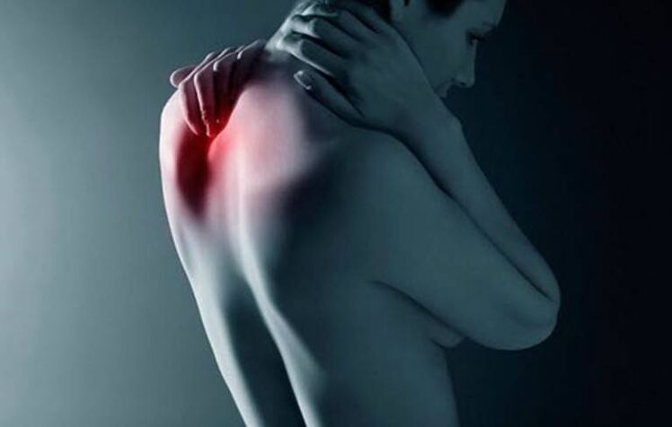 Pain in the shoulder blades